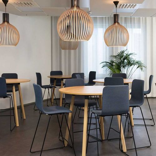 Tabouret de bar contemporain - SOLA - Martela - en chêne / en frêne / en tissu