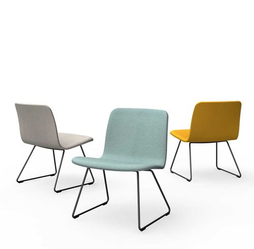 Chaise contemporaine - SOLA  - Martela - d'intérieur / en tissu / avec piètement en métal