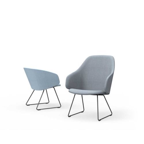 Chaise contemporaine - SOLA  - Martela - d'intérieur / en tissu / avec piètement en métal