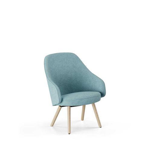 Fauteuil contemporain - SOLA GRANDE - Martela - en tissu / en bois / à dossier haut