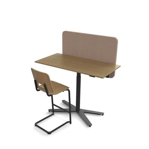 Séparateur de bureau sur bureau - FACE - Martela - en tissu / en polyester / acoustique