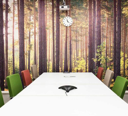 Table de réunion contemporaine - ALKU - Martela - en frêne / en chêne / en stratifié