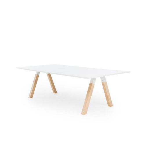Table de conférence contemporaine - FRANKIE - Martela - en placage de bois / en frêne / en chêne