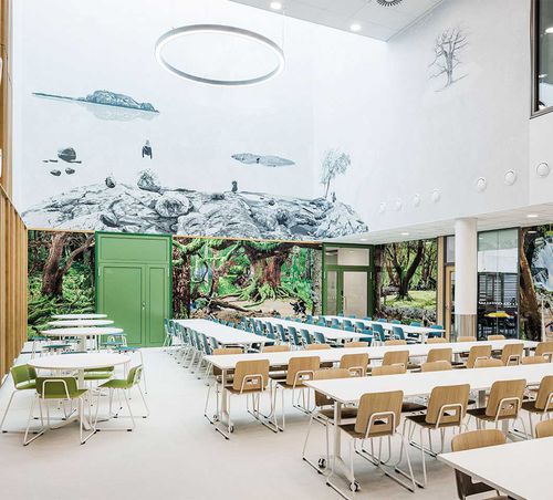 Table pour école - GRIP - Martela - contemporaine / en chêne / en stratifié