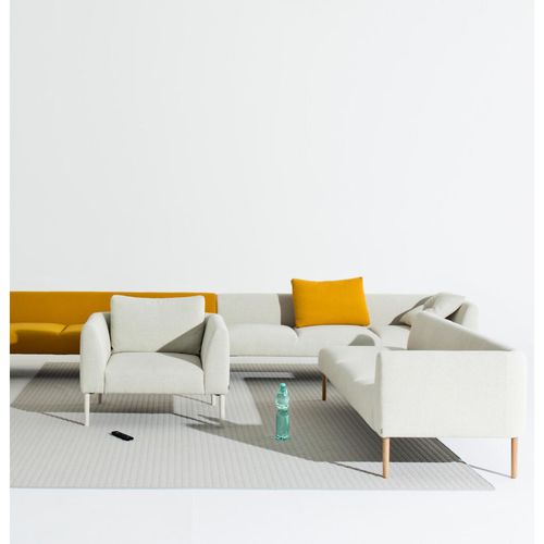 Fauteuil contemporain - NOOA  - Martela - en tissu / en métal / en bois