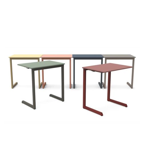 Table contemporaine - TRIVIA LIGHT - Martela - en stratifié / avec piètement en acier / rectangulaire