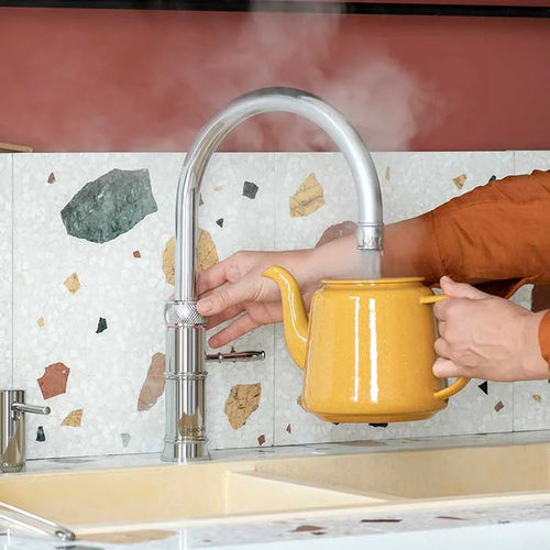 Mitigeur à poser - CLASSIC FUSION - Quooker Deutschland GmbH - en métal chromé / en laiton / en acier inoxydable