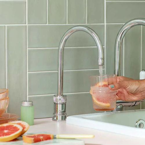 Mitigeur à eau bouillante - CLASSIC NORDIC SINGLE - Quooker Deutschland GmbH - à poser / en métal chromé / en acier inoxydable