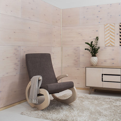 Fauteuil contemporain - GEE - Radis Furniture - en textile / en contreplaqué / en bouleau