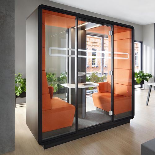 Cabine de bureau acoustique - HUSHMEET - Haworth Europe - pour réunion / pour 1 personne / pour 2 personnes