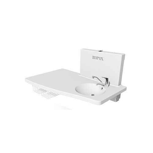 Table à langer en matière plastique - MEDI2 - Ropox A/S - en aluminium / en acier inoxydable / sur pied