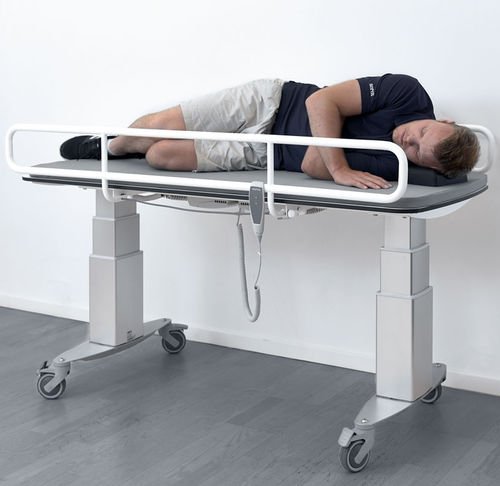 Table à langer en acier inoxydable - MOBILIO - Ropox A/S - stratifiée / sur pied / à roulettes