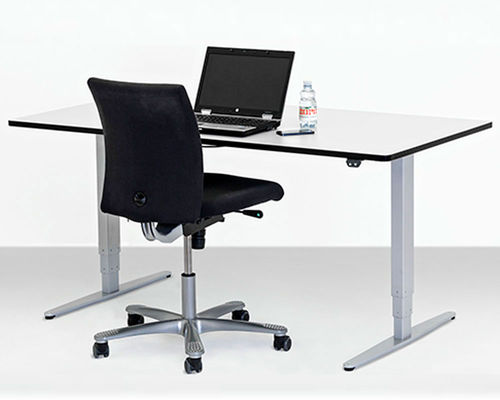 Bureau sur pied - ERGO - Ropox A/S - contemporain / en stratifié / droit