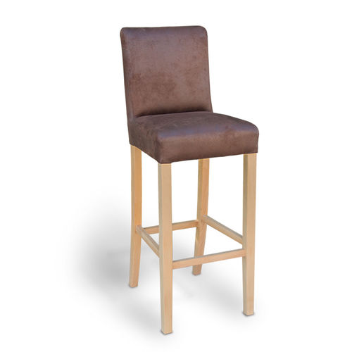 Chaise de bar contemporaine - HAVANNA - Ecomatrix SRL - d'intérieur / en tissu / avec piètement en hêtre
