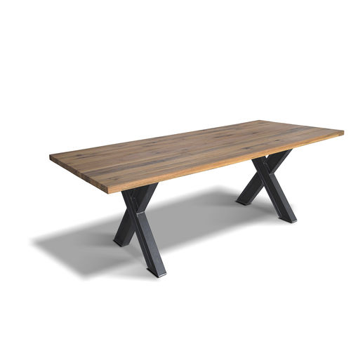 Table contemporaine - KREUZ - Ecomatrix SRL - en chêne / en bois massif / en bois huilé