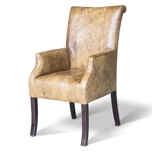 Chaise vintage - JENNY - Ecomatrix SRL - d'intérieur / en cuir / en chêne