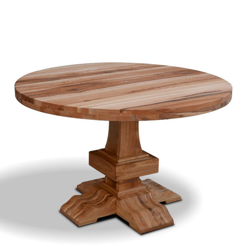 Table classique - OREGON - Ecomatrix SRL - en chêne / avec piètement en chêne / ronde