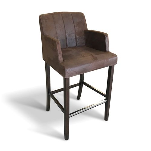Chaise de bar contemporaine - BRESCIA - Ecomatrix SRL - d'intérieur / en hêtre / en chêne