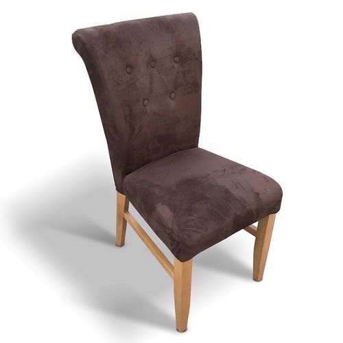 Chaise classique - NISA  - Ecomatrix SRL - d'intérieur / en cuir / avec piètement en hêtre