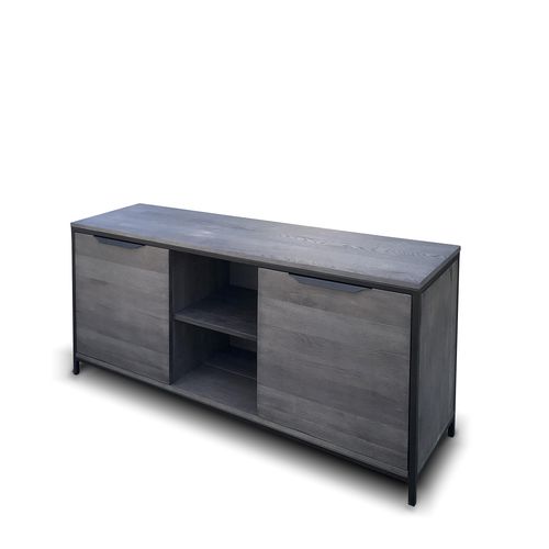 Buffet contemporain - AACHEN - Ecomatrix SRL - en bois / en acier / avec étagère