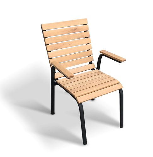 Chaise contemporaine - TERRACE  - Ecomatrix SRL - d'intérieur / en chêne / avec piètement en acier