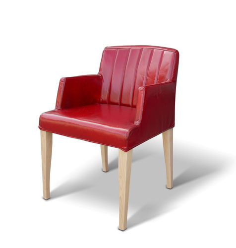 Chaise vintage - BRESCIA - Ecomatrix SRL - d'intérieur / en cuir / en chêne