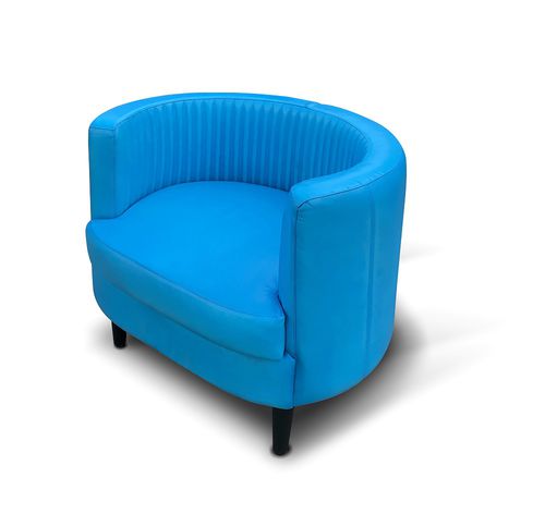Fauteuil vintage - PERLA - Ecomatrix SRL - en cuir / gris / noir