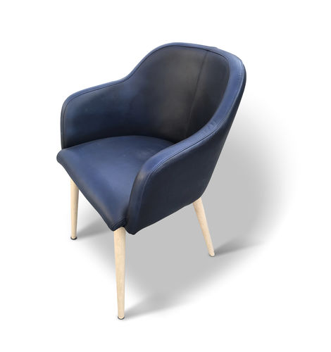 Chaise vintage - RAFAEL STRAIGHT - Ecomatrix SRL - d'intérieur / en hêtre / tapissée