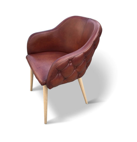 Chaise vintage - RAFAEL - Ecomatrix SRL - d'intérieur / en hêtre / tapissée