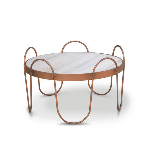 Table de style rustique - GOLDEN AGE - Ecomatrix SRL - en chêne / avec piètement en acier / ronde