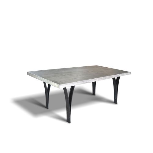 Table contemporaine - BYRON - Ecomatrix SRL - en chêne / avec piètement en acier / avec piètement en acier peint