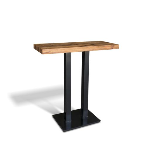 Table mange-debout contemporaine - DOUBLE CRUSH - Ecomatrix SRL - en chêne / avec piètement en acier / avec piètement en acier peint