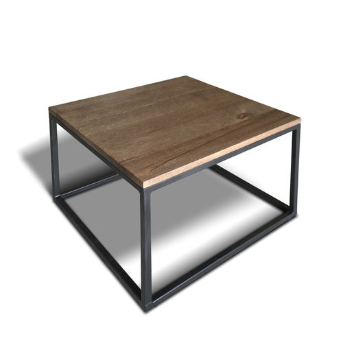 Table basse contemporaine - CUBE - Ecomatrix SRL - en chêne / avec piètement en acier peint / rectangulaire