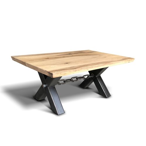 Table basse contemporaine - KETTE - Ecomatrix SRL - en chêne / avec piètement en acier / avec piètement en acier peint