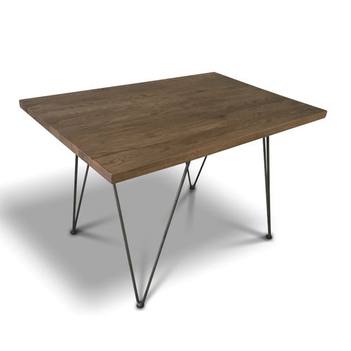 Table contemporaine - STAPLE - Ecomatrix SRL - en chêne / avec piètement en acier peint / rectangulaire