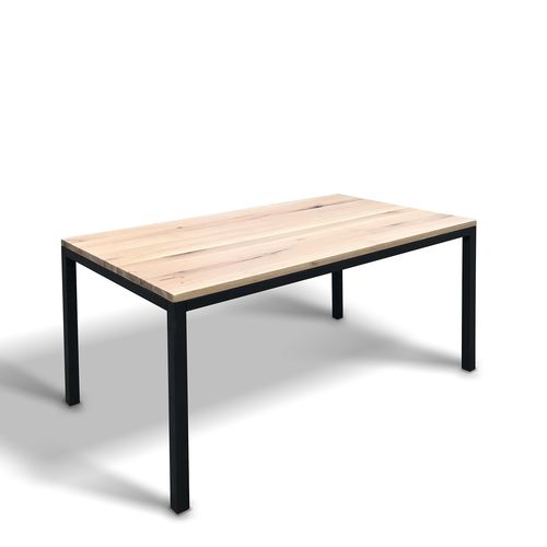 Table contemporaine - AACHEN - Ecomatrix SRL - en chêne / avec piètement en acier / avec piètement en acier peint