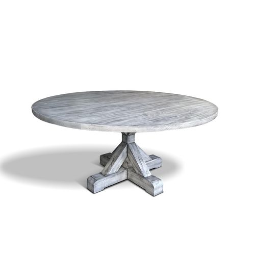 Table classique - CHURCHILL - Ecomatrix SRL - en chêne / avec piètement en chêne / ronde