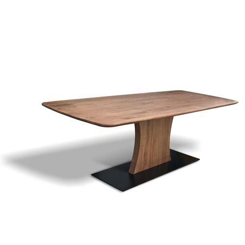 Table contemporaine - TOSCANA - Ecomatrix SRL - en chêne / avec piètement en acier / avec piètement en bois
