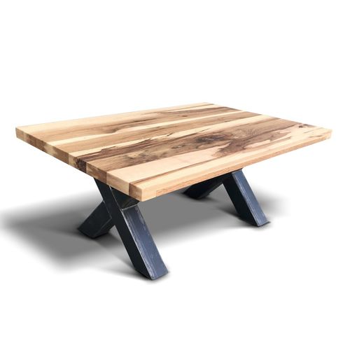 Table basse contemporaine - XERXES - Ecomatrix SRL - en chêne / avec piètement en acier / avec piètement en acier peint