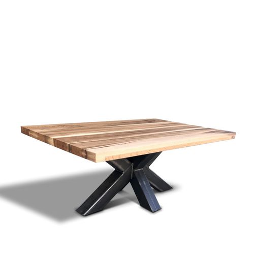 Table basse contemporaine - SPIDER 2 - Ecomatrix SRL - en chêne / avec piètement en acier / avec piètement en acier peint