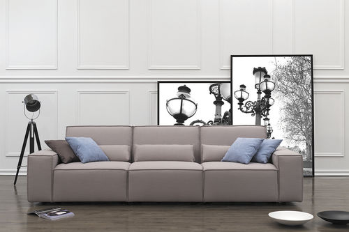 Canapé contemporain - DIVO - SBA Baldu Kompanija SBA Furniture Company - en tissu / beige / 3 places