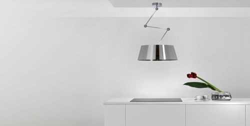 Hotte îlot - SILT 21 - Sirius S.p.A. - à recyclage / avec éclairage intégré / design original