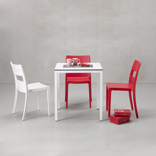 Chaise contemporaine - Sai - SCAB GIARDINO SPA - d'extérieur / d'intérieur / en plastique recyclé