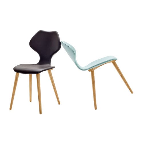 Chaise contemporaine - FRIDA - sixay furniture - d'intérieur / en cuir / en chêne