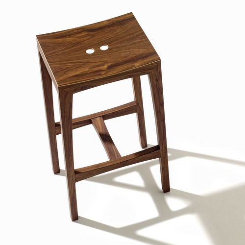 Tabouret de bar contemporain - OTTO BAR - sixay furniture - en cuir / en bois / en feutre