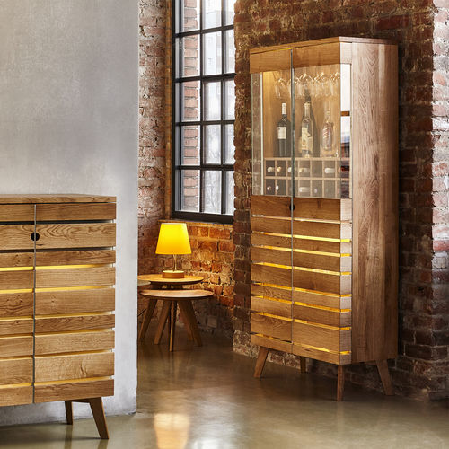 Meuble bar professionnel - BAROSO - sixay furniture - contemporain / en noyer / en chêne