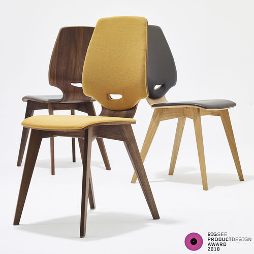 Chaise contemporaine - FINN UPHOLSTERED - sixay furniture - d'intérieur / en tissu / en cuir