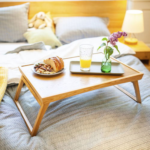 Plateau de service en chêne - DÉSIRÉE  - sixay furniture - en noyer / en merisier / en hêtre