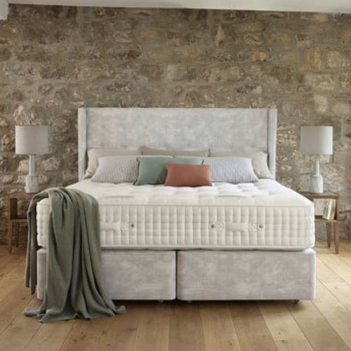 Matelas double - Santorini 27,000 - HARRISON SPINKS - à ressorts ensachés / en viscose / blanc