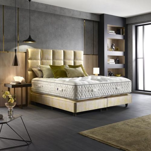 Matelas double - CONNAUGHT 36,000 - HARRISON SPINKS - à ressorts / blanc